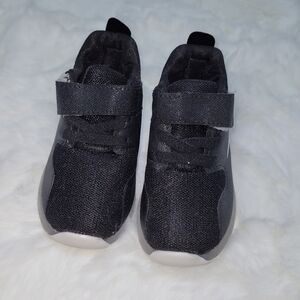 Worn Once Size 7.5 Children's LED Light-Up Black Sneakers with Velcro Straps